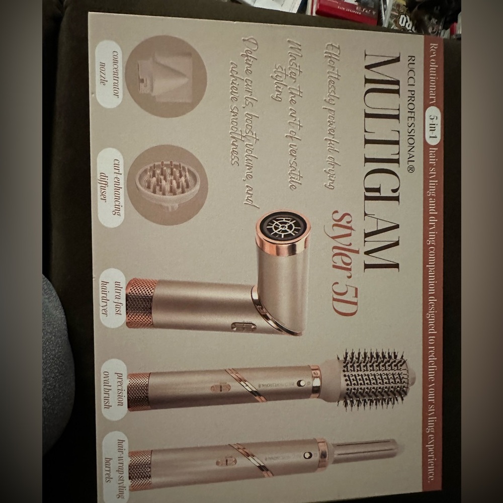 Professional Multiglam Styler 5D Hair Tool - Rose Gold